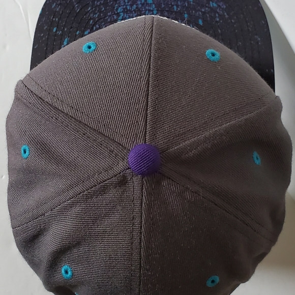 Mitchell & Ness NBA Charlotte Hornets Splatter Retro Snapback Hat Cap - NWOT - Picture 3 of 11